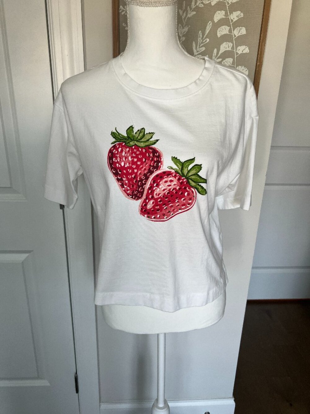 Womens Short Sleeve Strawberry Tee